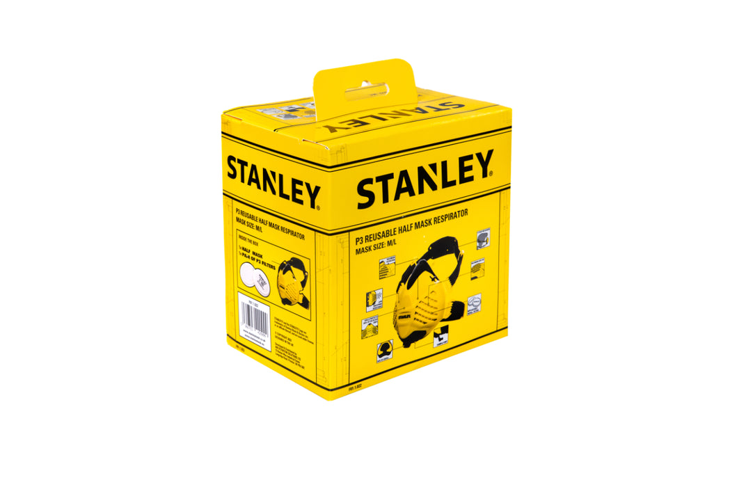 Stanley Dust Mask Respirator with P3 fitted filters & Face-Fit-Check™